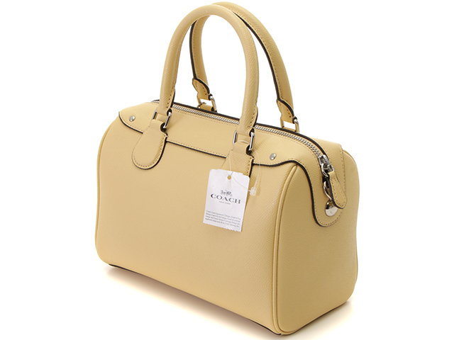 COACH コーチ 2wayミニボストン ライトイエロー F31082 レザー 【205  