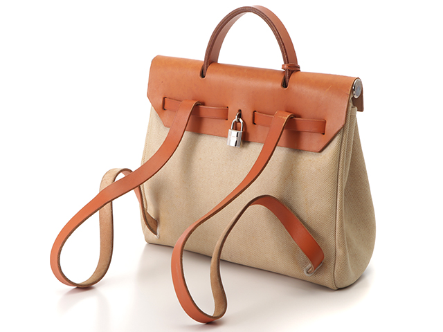 HERMES(エルメス) / リュック/エールバッグ/アドPM//BLK/キャンバス/擦れ有/バックパック | 中古品の販売・通販ならセカンドストリート