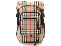 BURBERRY　バーバリー　ボディバッグ　ベージュ　ブラック　ナイロン　レザー　8014430　（2148103506932）【200】