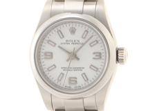2008年8月 並行　ROLEX　ロレックス　オイスターパーペチュアル 　176200　ホワイト文字盤　自動巻き　SS ステンレススチール 【200】T