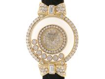 Chopard　ショパール　ハッピースポーツ　20/5020　本体のみ　レディースウォッチ　女性用腕時計　750/革ベルト　クオーツ【433】