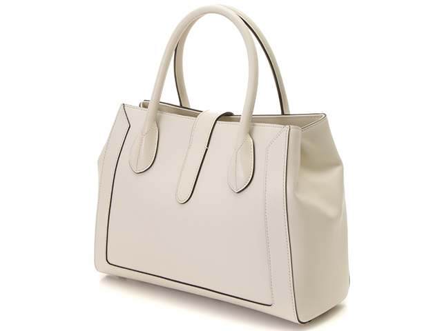 GUCCI グッチ ジャッキー1961 ミディアムトート ホワイト レザー