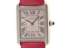 Cartier カルティエ 時計 タンク・ソロ WSTA0030 3170 SS/革 ピンク文字盤 クォーツ 2148103508738 【437】  の購入なら「質」の大黒屋（公式）