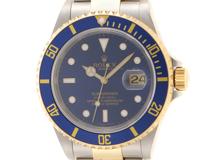 F番 2005年6月並行　ROLEX ロレックス　メンズ オートマチック　サブマリーナ デイト 16613　ブルー文字盤 K18YG/SS【472】HK