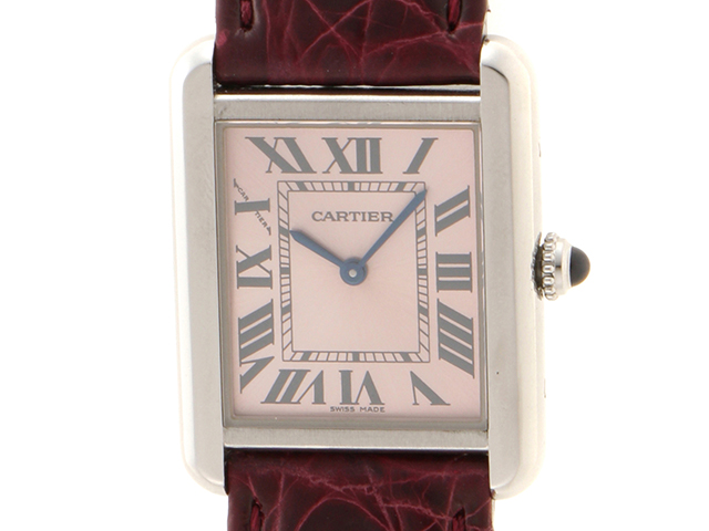 Cartier カルティエ タンクソロSM W5200000 3170 ピンク