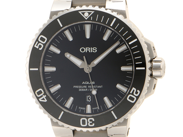 ORIS オリス アクイスデイト 腕時計 メンズ 自動巻き 01 733 7730 4153