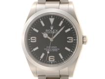 正規2012年12月　ROLEX　ロレックス　時計　エクスプローラーⅠ　214270　自動巻き　ステンレス　黒文字盤　100M防水　男性用　【434】
