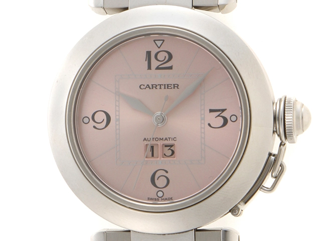 Cartier カルティエ パシャC ビッグデイト W31058M7 自動巻き SS ピンク ユニセックス【430】2148103519734  の購入なら「質」の大黒屋（公式）