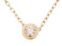 Cartier　カルティエ　ディアマンレジェＬＭＮＣ　ネックレス　B7215500　K18イエローゴールド　ダイヤモンド1PD　2.9g【430】2148103520419