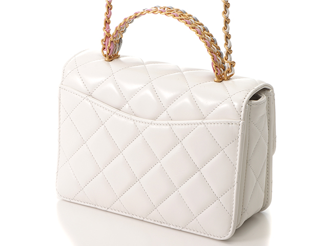 CHANEL シャネル マトラッセ2WAYトップハンドルミニフラップ