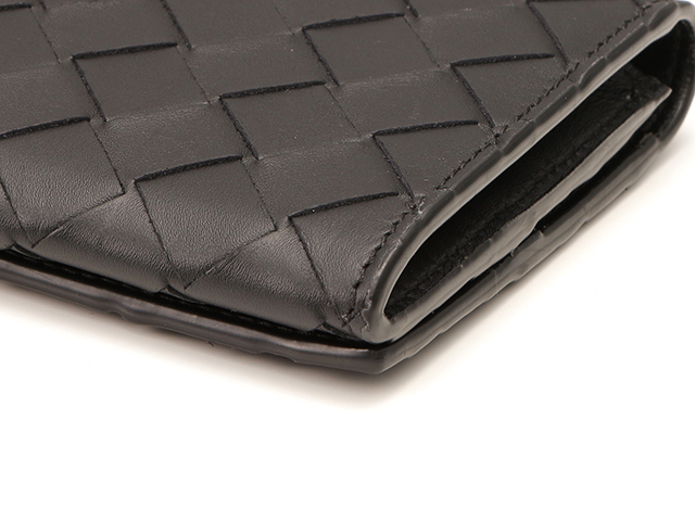 美品✨ ボッテガヴェネタ イントレチャート 茶 ウォレット フラップ ボッテガヴェネタ イントレチャート 長財布 財布 ダークブラウン 濃茶