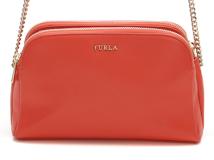 FURLA　フルラ　チェーンショルダー　オレンジ　レザー　821834　2148103524844　【432】