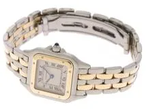 Cartier カルティエ　時計　パンテールSM 2ロウ　W25029B6　アイボリーローマ文字盤　YG/SS　イエローゴールド/ステンレス　クオーツ　旧型　レディース （2148103526626）【200】T