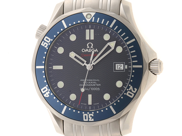 オメガ OMEGA シーマスター 300ｍ 2223.80 ブルー ステンレススチール クオーツ メンズ 腕時計