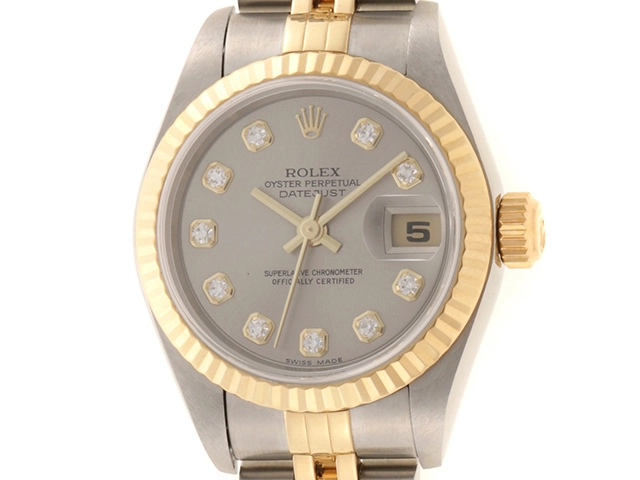 ROLEX ロレックス デイトジャスト 79173G グレー コンビ レディース 自動巻き （2148103526770）【200】  の購入なら「質」の大黒屋（公式）