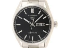 TAG HEUER　タグホイヤー　カレラ　キャリバー5　デイデイト　WBN2010.BA0640　ステンレス　SS　ブラック　メンズ　自動巻き【432】2148103526893