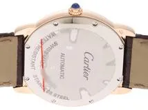 Cartier　カルティエ　メンズ腕時計　ロンドソロ　W2RN0008　自動巻き　シルバー文字盤　ローズゴールド　ステンレス【433】