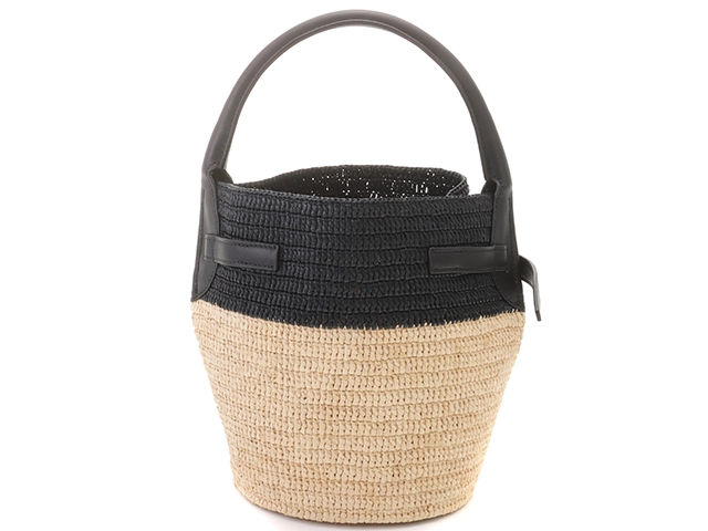 CÉLINE CELINE （セリーヌ） ビッグ バッグ バケット ナノ CELINE セリーヌ ビッグバッグバケット ナノ ラフィア レザー