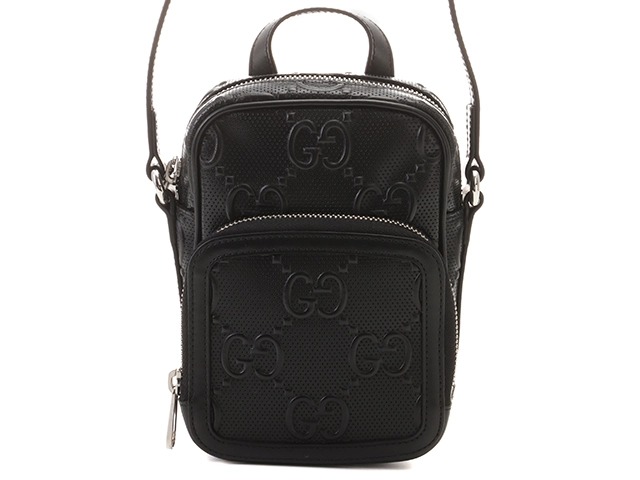 ＧＵＣＣＩ グッチ ＧＧエンボス ミニショルダーバッグ ブラック カーフ【472】RKT の購入なら「質」の大黒屋（公式）