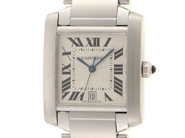 CARTIER カルティエ タンクフランセーズLM 2302 自動巻き ホワイト SS 