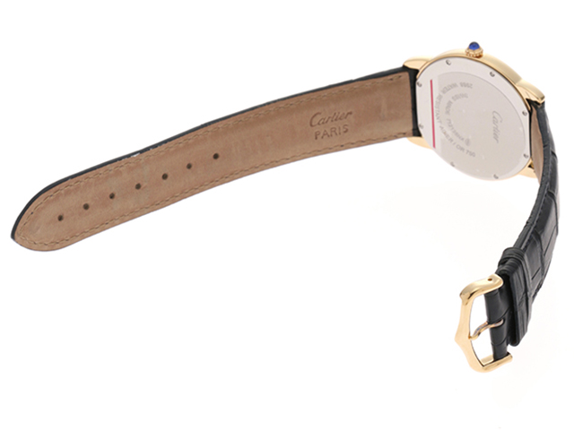 カルティエ ロンドソロ LM クオーツ 腕時計 ステンレススチール SS シルバー 2013年1月購入 W6701005 メンズ 40802069688【アラモード】