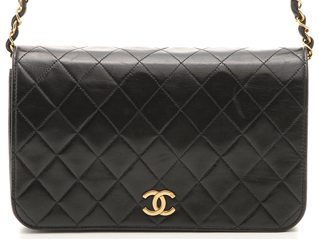 CHANEL シャネル フルフラッププッシュロックマトラッセチェーン