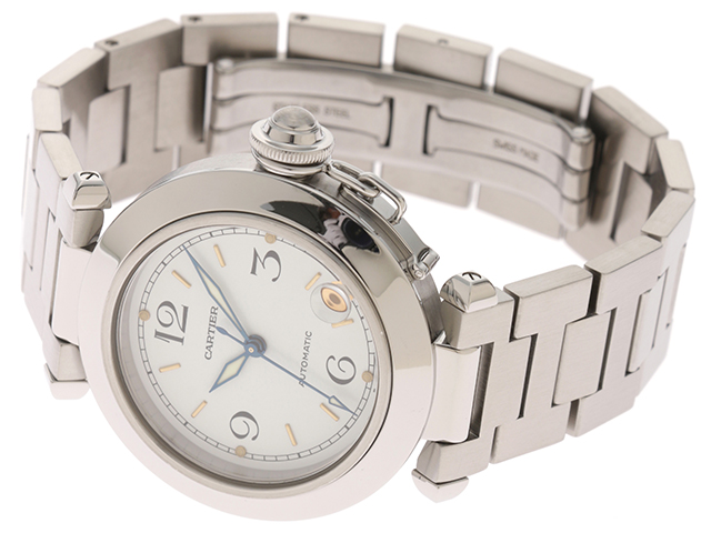 Cartier カルティエ 腕時計 パシャC W31015M7 ステンレス ホワイト文字