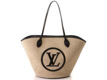 ルイヴィトン　LOUIS VUITTON　　サンジャック　ニットラフィアス/レザー　ナチュラル/ノワール　M59808【472】KS