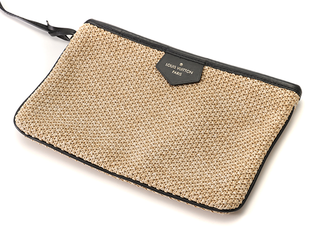 ☆美品☆LOUIS VUITTON ルイヴィトン LOUIS VUITTON サンジャック ニットラフィアス/レザー