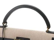 HERMES　エルメス　ケリー32　ブルーインディゴ　ゴールド金具　〇Z刻印（1996年頃）【471】