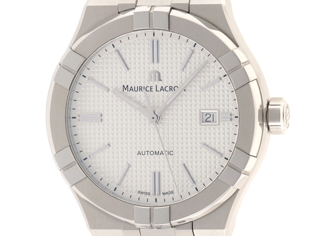 MAURICE LACROIX モーリス・ラクロア メンズ腕時計 アイコン オートマティック 42mm AI6008-SS002-130-1 シルバー文字盤 SS 自動巻き