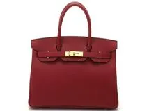 HERMES エルメス バーキン30 ルージュグレナ ゴールド金具