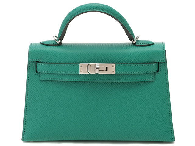 エルメス HERMES エルメス ミニケリー2アマゾン ヴェールジェイド/SV