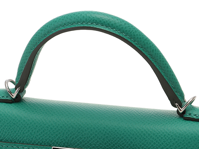 エルメス HERMES エルメス ミニケリー2アマゾン ヴェールジェイド/SV