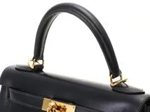 HERMES エルメス　ケリー28 ブルーインディゴ×GP【431】2148103546624