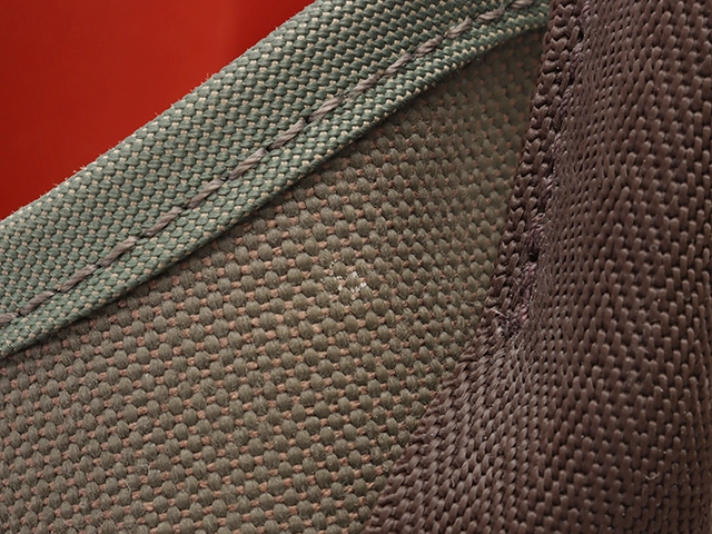 HERMES　エルメス　サックドパンサージュ　カーキ/ブラウン　シルバー金具　A刻印【432】2148103546723