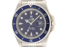 B番 TUDOR チューダー　ボーイズ オートマチック　プリンスデイト ミニサブ 73190　ブルー文字盤 SS【472】HK