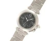 Cartier カルティエ 腕時計 パシャC デイト W31076M7 ステンレス ブラック文字盤 35mm 自動巻き【472】SJ