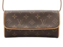 LOUIS VUITTON   ルイ ヴィトン    ポシェットツインPM  モノグラム   M51854 ショルダーバッグ 【436】 2148103548765