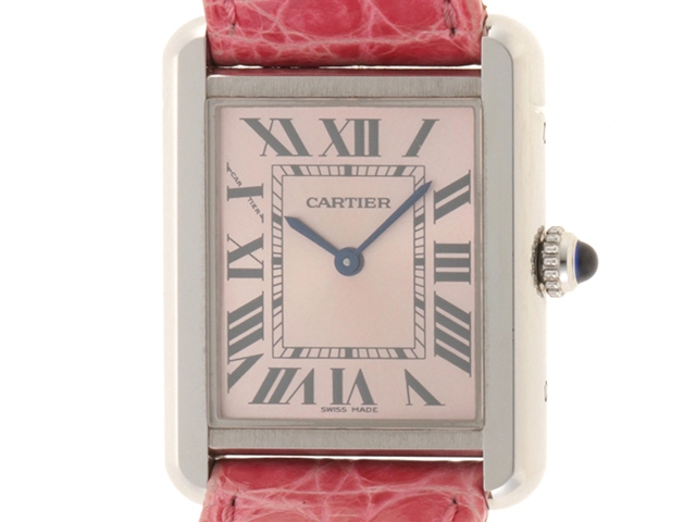 Cartier カルティエ タンク・ソロSM SS/革 レディース腕時計
