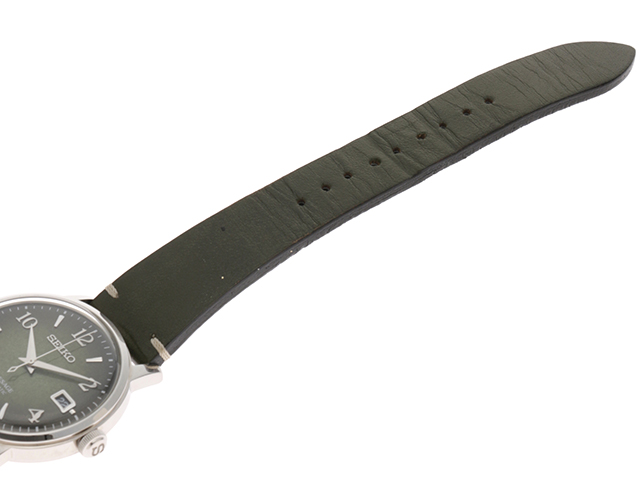 SEIKO セイコー プレサージュ SS/革 グリーン文字盤 SRAY181 SEIKO セイコー プレサージュ SS/革 グリーン文字盤 SRAY181