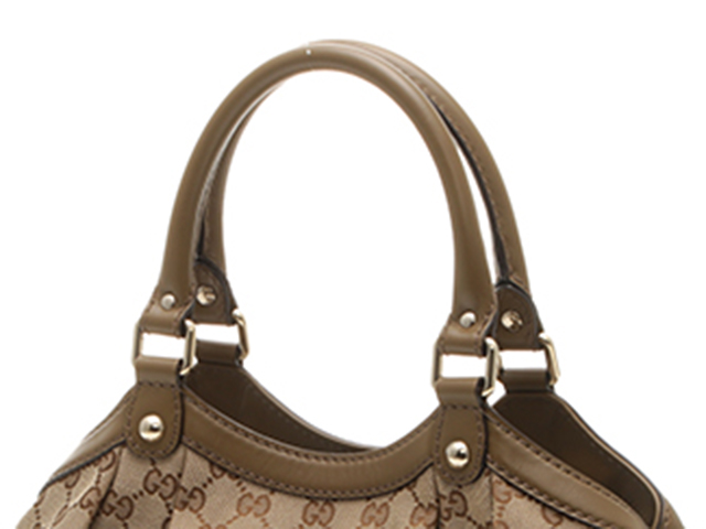 Gucci ハンドバッグ ベージュ ブラウン GUCCI グッチ ハンドバッグ スーキー ベージュ/ブラウン キャンバス