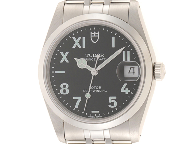 TUDOR チューダー 腕時計 プリンスデイト 74000N ブラック ユニークダイアル ステンレス 自動巻【472】HK  の購入なら「質」の大黒屋（公式）
