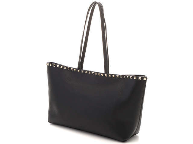 国内発 VALENTINO ロックスタッズ ブラウンレザー トートバッグ セール】ヴァレンティノ VALENTINO VALENTINO トートバッグ