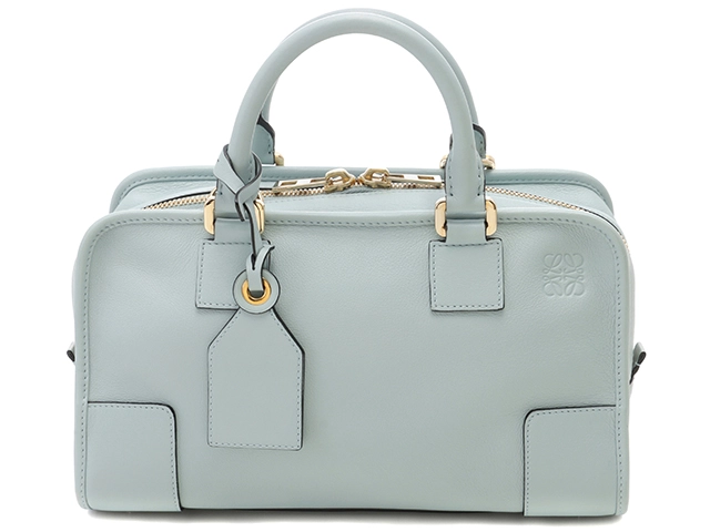 LOEWE ロエベ アマソナ28 352.30 ライトブルー レザー【432 ...