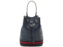 柔らかな質感の GUCCI ネイビー オフィディアGGスモールバケットバッグ グッチ バッグ