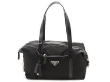 プラダ PRADA ナイロン トートバッグ PRADA プラダ トートバッグ ナイロン／レザー ブラック BR3249