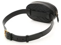 GUCCI　グッチ　GGマーモントウエストバッグ　ブラック　カーフ　476434【430】2148103553899