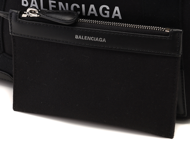 BALENCIAGA バレンシアガ ネイビーカバスXS ブラック キャンバス／レザー【436】2148103554261  の購入なら「質」の大黒屋（公式）