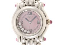 Chopard ショパール ハッピースポーツ 27/8250-42 ピンクシェル レディース クオーツ （2148103555152）【200】